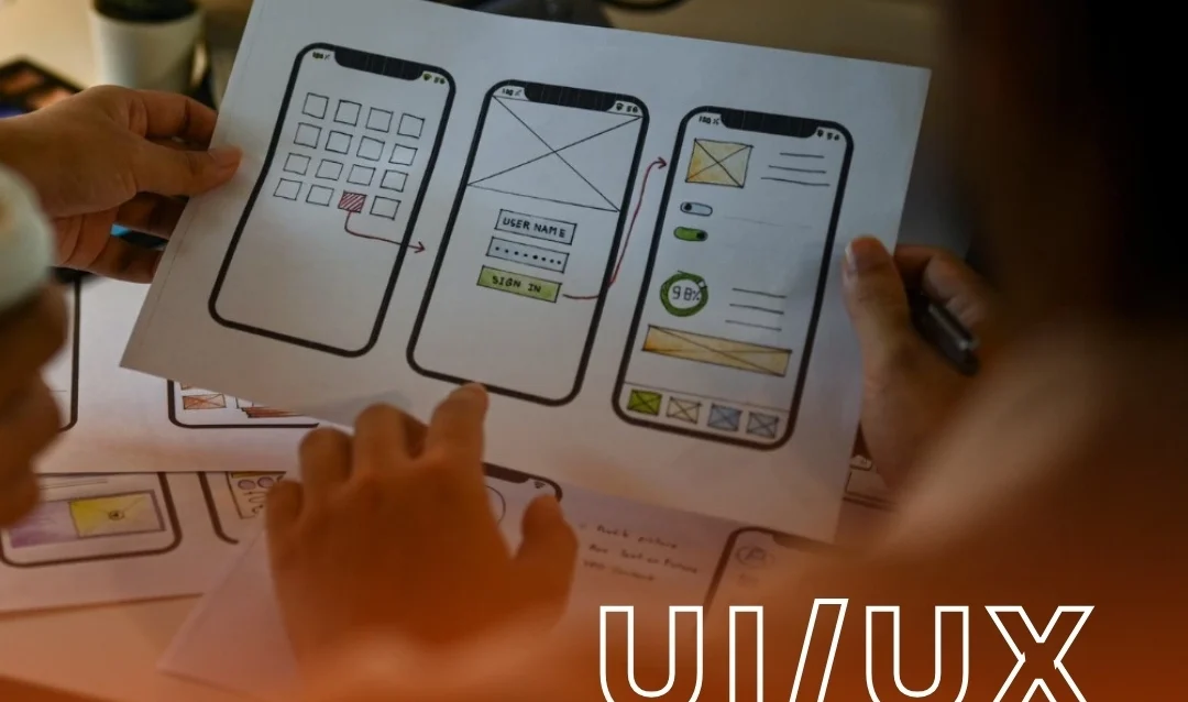 grafik ve marka tasarımı odaklı UI/UX wireframe ve mobil akış çalışması