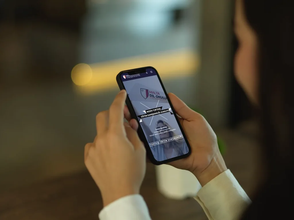 Malta Dil Okulu mobil web site tasarımı - Sakarya mobil uyumlu web site tasarımı