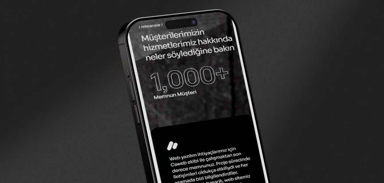 CsWeb müşteri referansları mobil ekran tasarımı - Sakarya mobil uyumlu web site tasarımı
