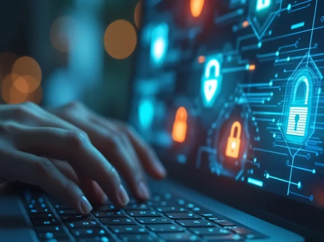 web uygulaması güvenlik izleme ve kilit simgeleri - Web site güvenliği nasıl artırılır?
