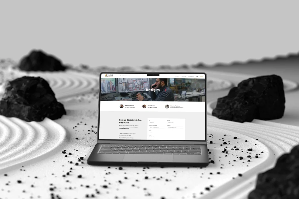 Beka web sitesi iletişim sayfası tasarımı - Modern web site tasarımı