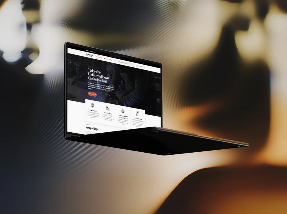 BerceAir web sitesi MacBook ekran kurumsal görünümü - Sakarya web site tasarım ajansı​