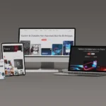 CsWeb yazılım ve dijital ajans hizmetleri için hazırlanmış kurumsal web site tasarımı mockup. Responsive - web site - tasarımı