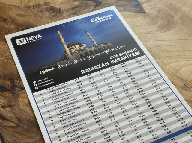 İmsakiye Tasarımı – Detaylı Tablo Düzeni İmsakiye tasarımı detay görseli – Ramazan imsakiye tablo düzeni