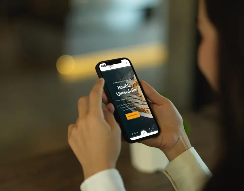Beğendik Gurme mobil uyumlu restoran web sitesi