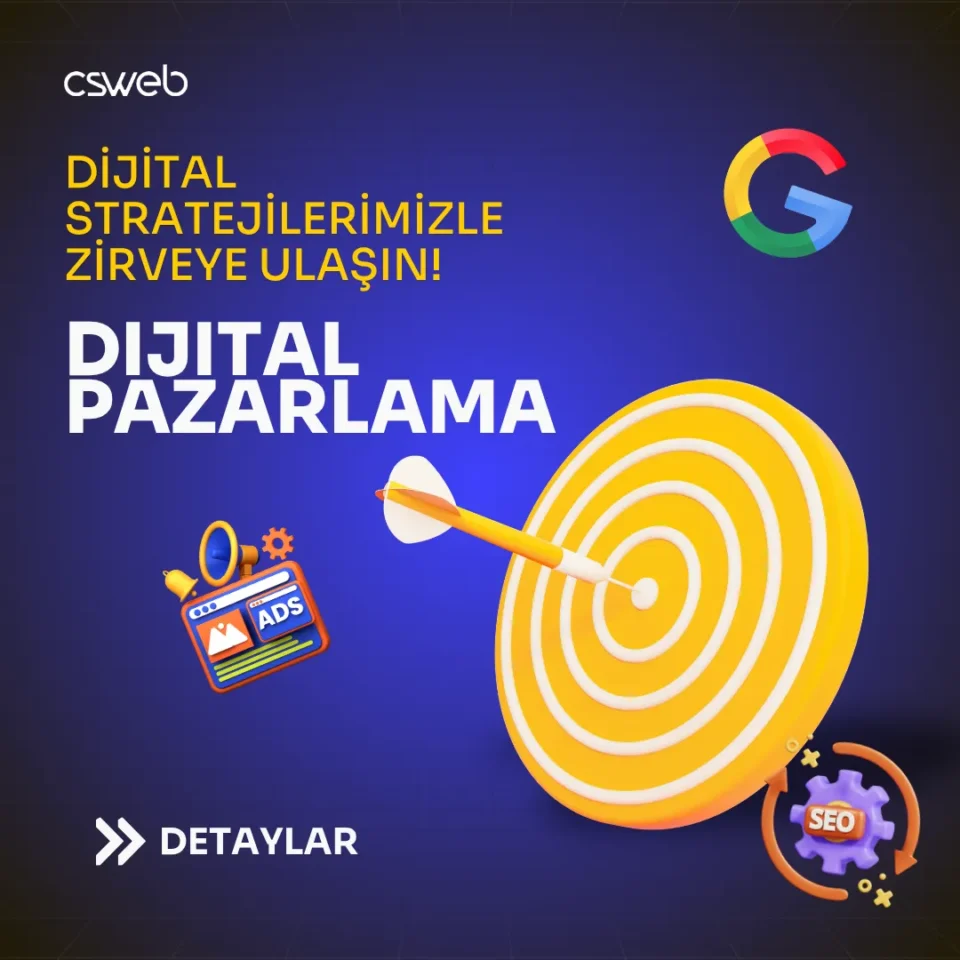 dijital pazarlama süreci illüstrasyonu