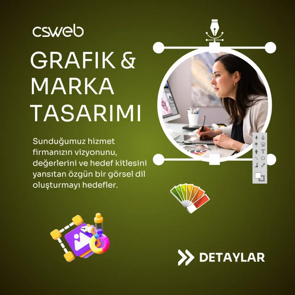 Logo tasarımı sürecinde grafik ve marka tasarımı detayları