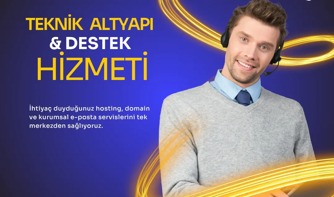 Teknik altyapı ve destek hizmeti için sunucu