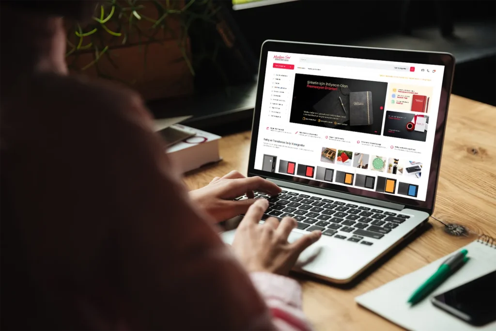 Burak Promosyon web sitesi ana sayfa tasarımı – modern ve mobil uyumlu