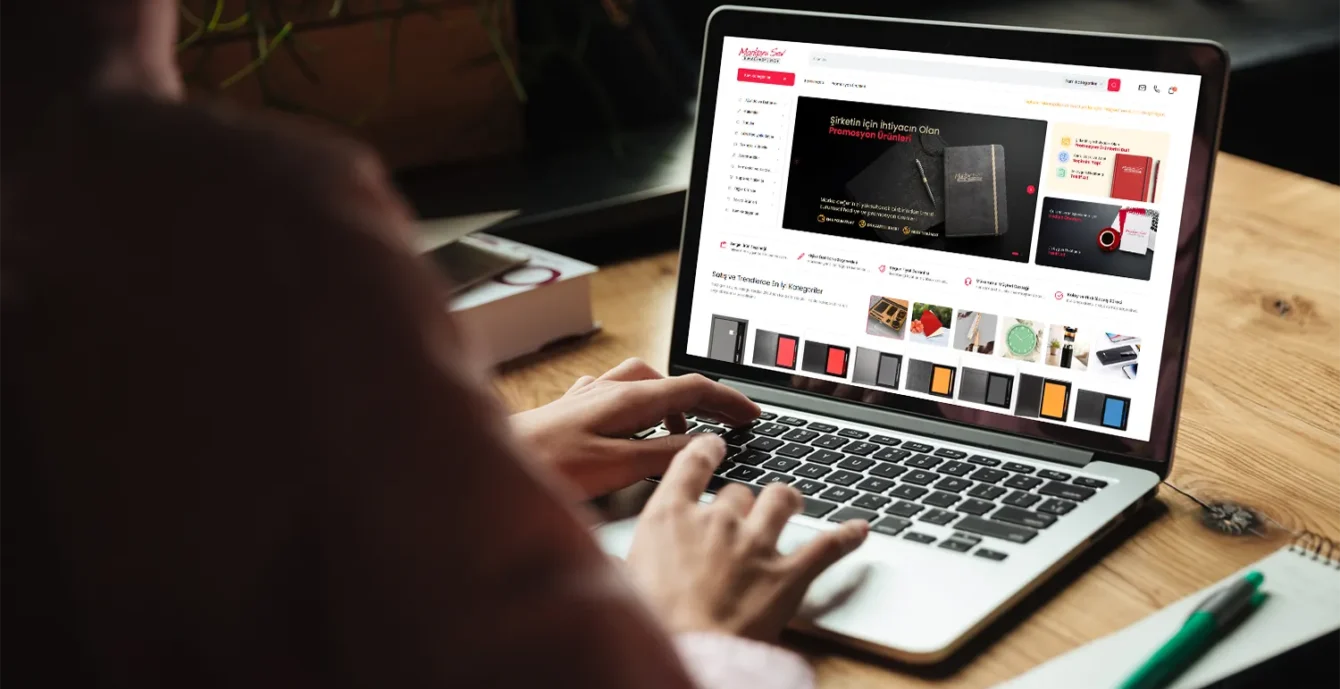 Burak Promosyon web sitesi ana sayfa tasarımı – modern ve mobil uyumlu