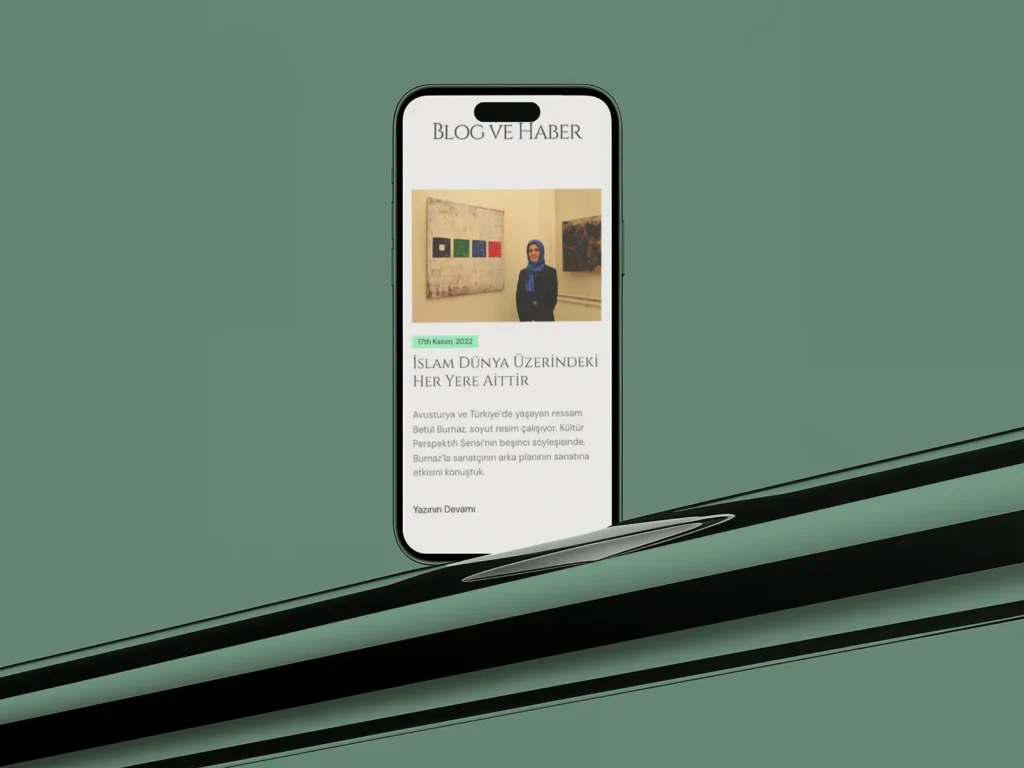 Mobil uyumlu blog ve haber sayfası tasarımı