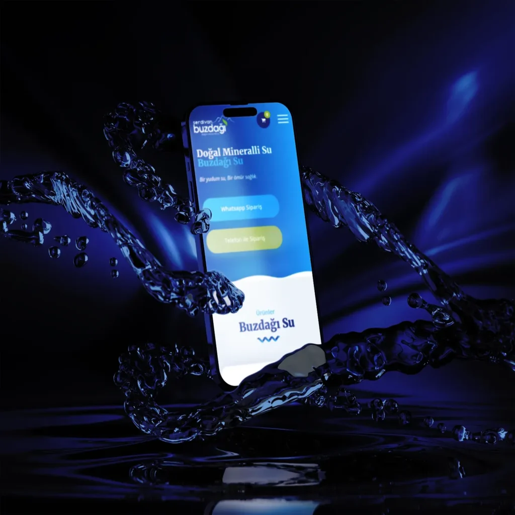 Buzdağı Su web site tasarımı mobil görünüm - Kurumsal web site tasarımı