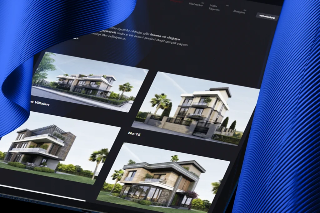 Gürler yapı villa projeleri iPad ekran tasarımı - Sakarya web site tasarım ajansı​
