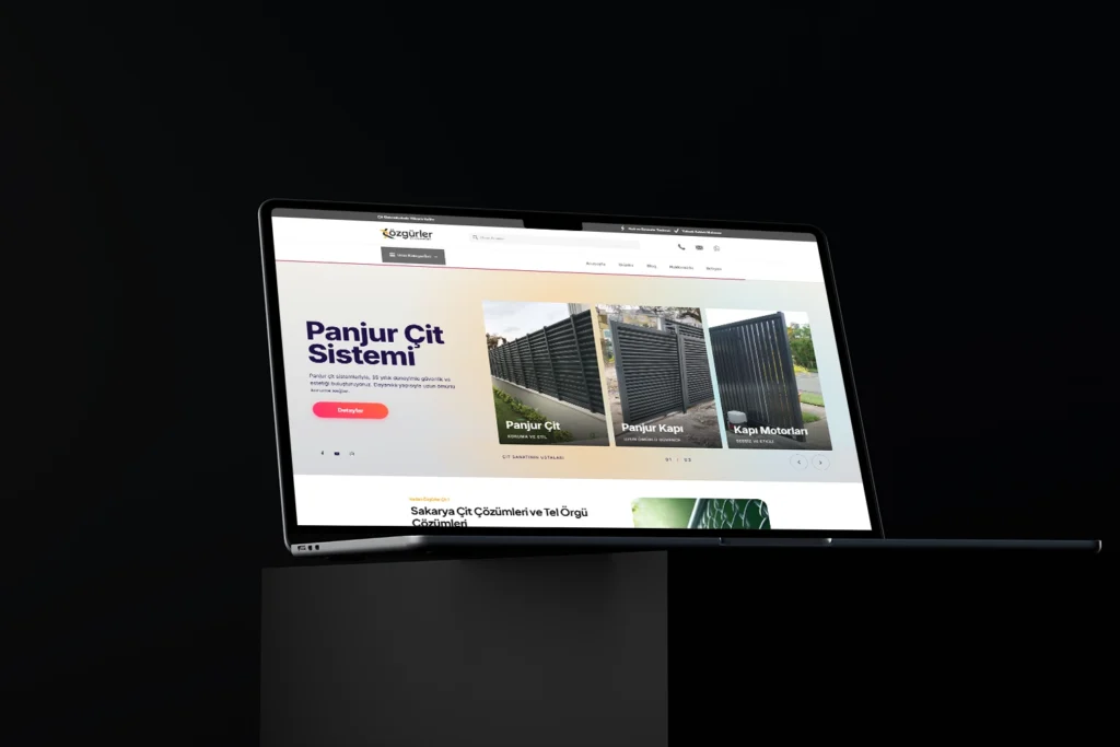 Özgürler Panjur Çit Sistemi web site tasarımı - E-ticaret web site tasarımı